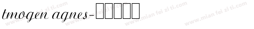 tmogen agnes字体转换